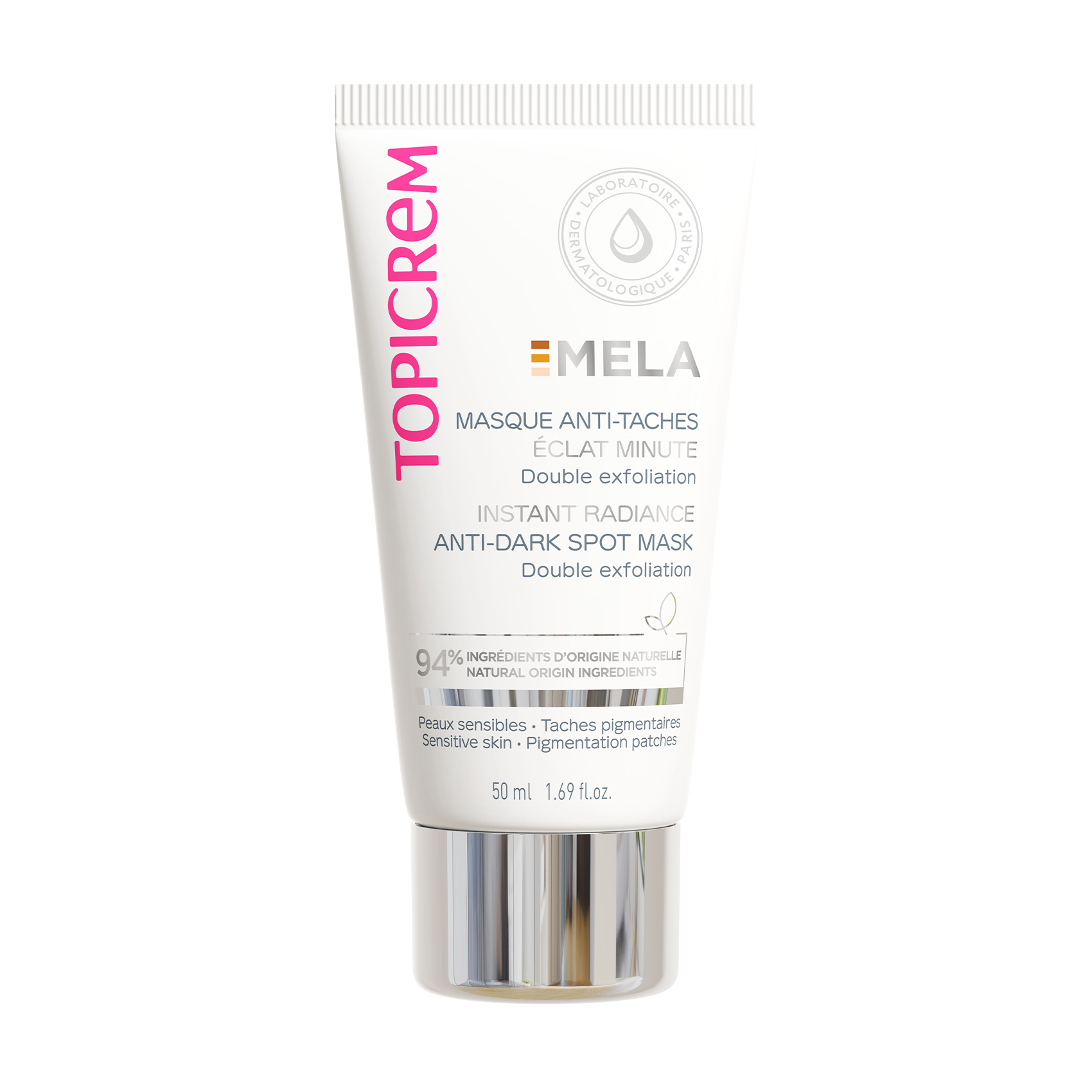 Уцінка! Освітлювальна маска для обличчя Topicrem Mela Instant Radiance Anti-Dark Spot Mask для сяяння шкіри, 50 мл