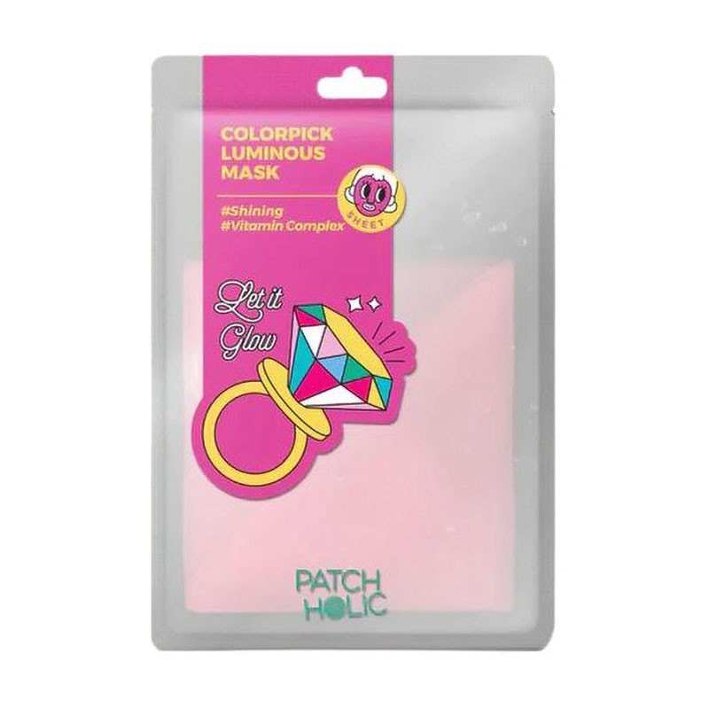 Уцінка! Освітлювальна тканинна маска для обличчя Patch Holic Colorpick Luminous Mask, 20 мл